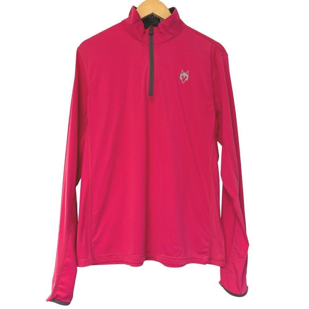 Greyson 1/4 Zip Golf Pullover Mens Size Small Solid Pink Stretch Jacket
